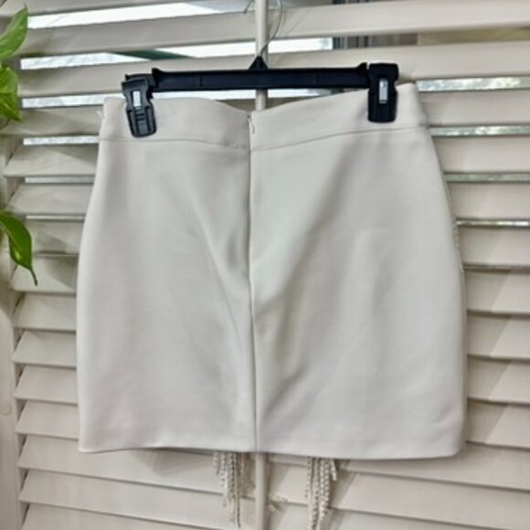 White Fringe Skirt - Picture 4 of 5